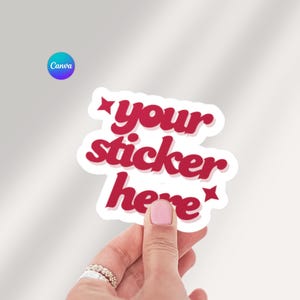 Die Cut Sticker Mockup, Sticker Mockup, Printify Sticker Mockup, phone sticker mockup, Canva Sticker PNG Mockup, POD Sticker Mockup