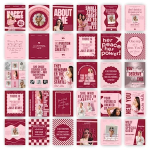 150+ Red Bold Instagram templates, Storytelling Instagram post, High visual impact for branding, Wine Instagram template, Instagram feminine