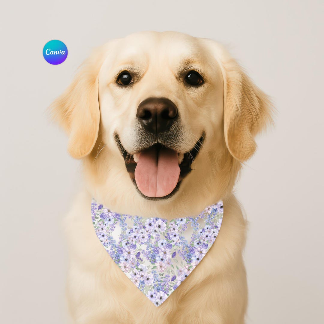 Dog Bandana Mockup Canva, Print on Demand Canva Mockup, POD, Mockups