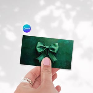 5 Handkarten Mockups, Doppelseitige Einladung Mockup, Canva Visitenkarte Mockup, Ästhetische Doppel-Visitenkarte Mockup