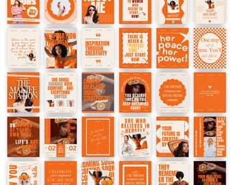 150 Bold Instagram Templates: Storytelling Posts, IG Highlights (Canva PRO Editable, Digital Download)