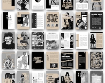 110+ Canva Ebook Templates: Coaching & Course Creator Layouts (A4/US Letter) Digital Download