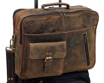 Leather Messenger Bag – Laptop Briefcase, Handmade Rustic Business Satchel for Men, Office Work Bag, Fathers Day Gift, Personalized Bag