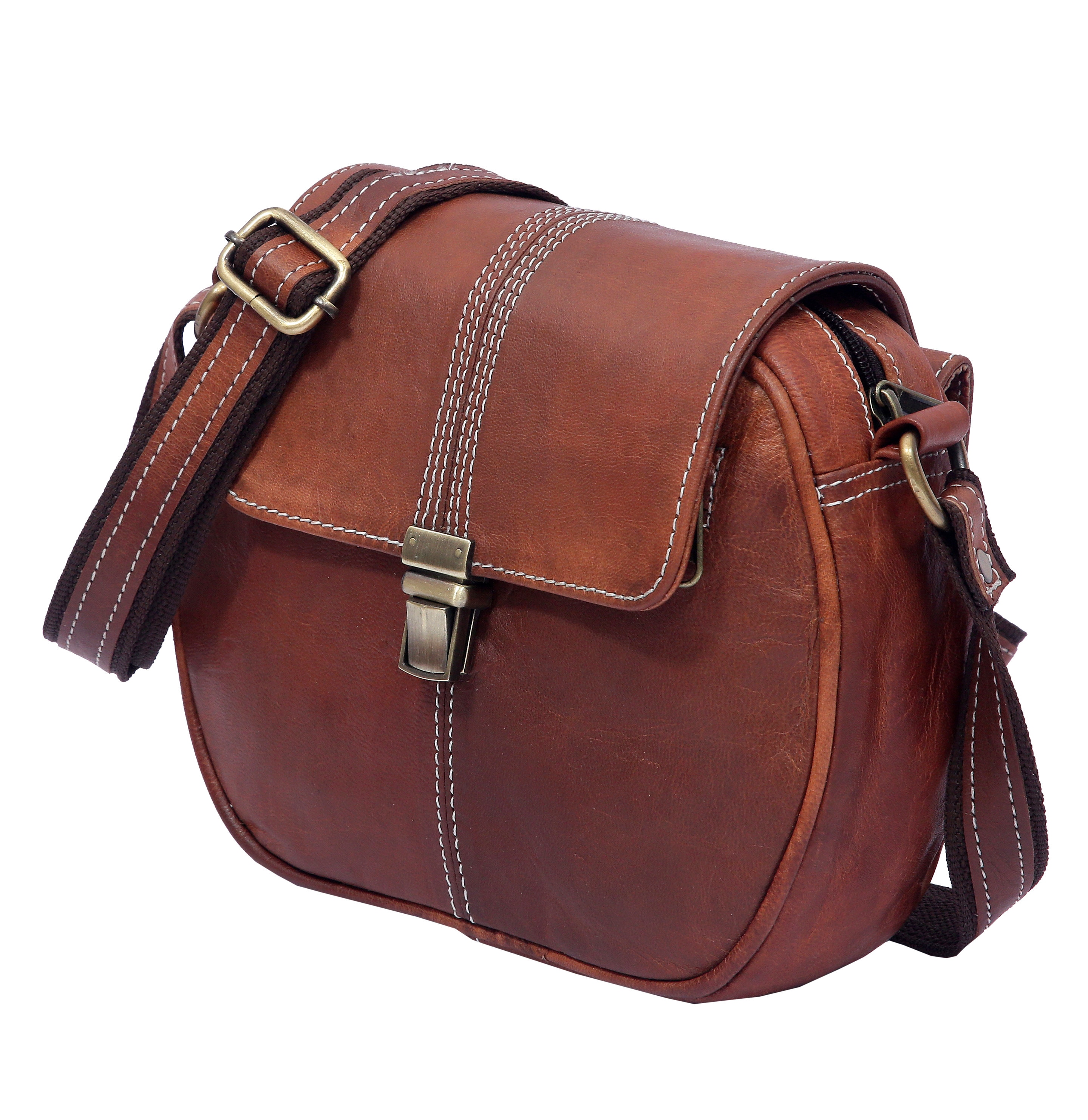 Side Pack leather handbag