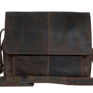 Personalized Handmade Leather Mens Messenger Bag Office Briefcase Satchel Tablet Ipad Book Computer Laptop Shoulder College Bag Best Gift