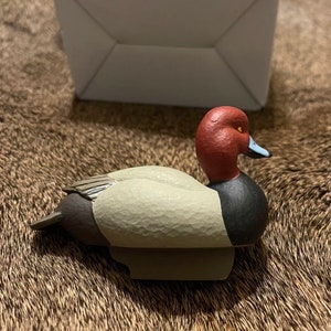 NEW Jett Brunet Ducks unlimited miniature Red Head decoy 2013 #14