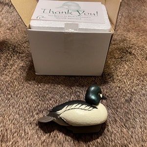 NEW Jett Brunet Ducks unlimited miniature Golden Eye Duck 2011 #12