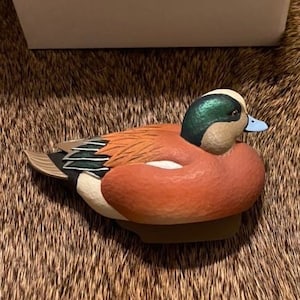 NEW Jett Brunet Ducks unlimited miniature American Wigeon Duck 2009 #10