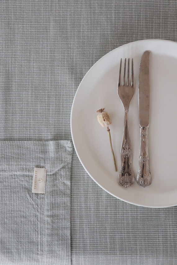 Natural Linen Tablecloth Mold Gray Standard Size - Etsy Natural Linen Tablecloth Mold Gray Standard Size - Etsy