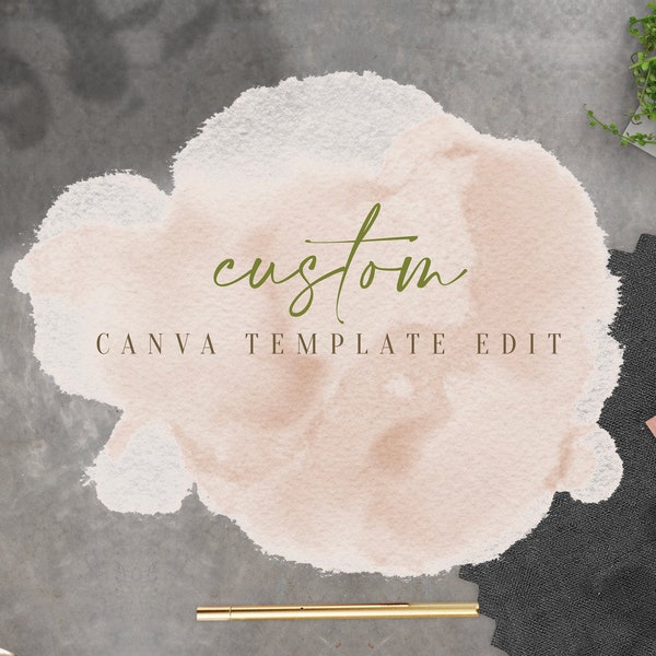 Custom Canva Template Edit