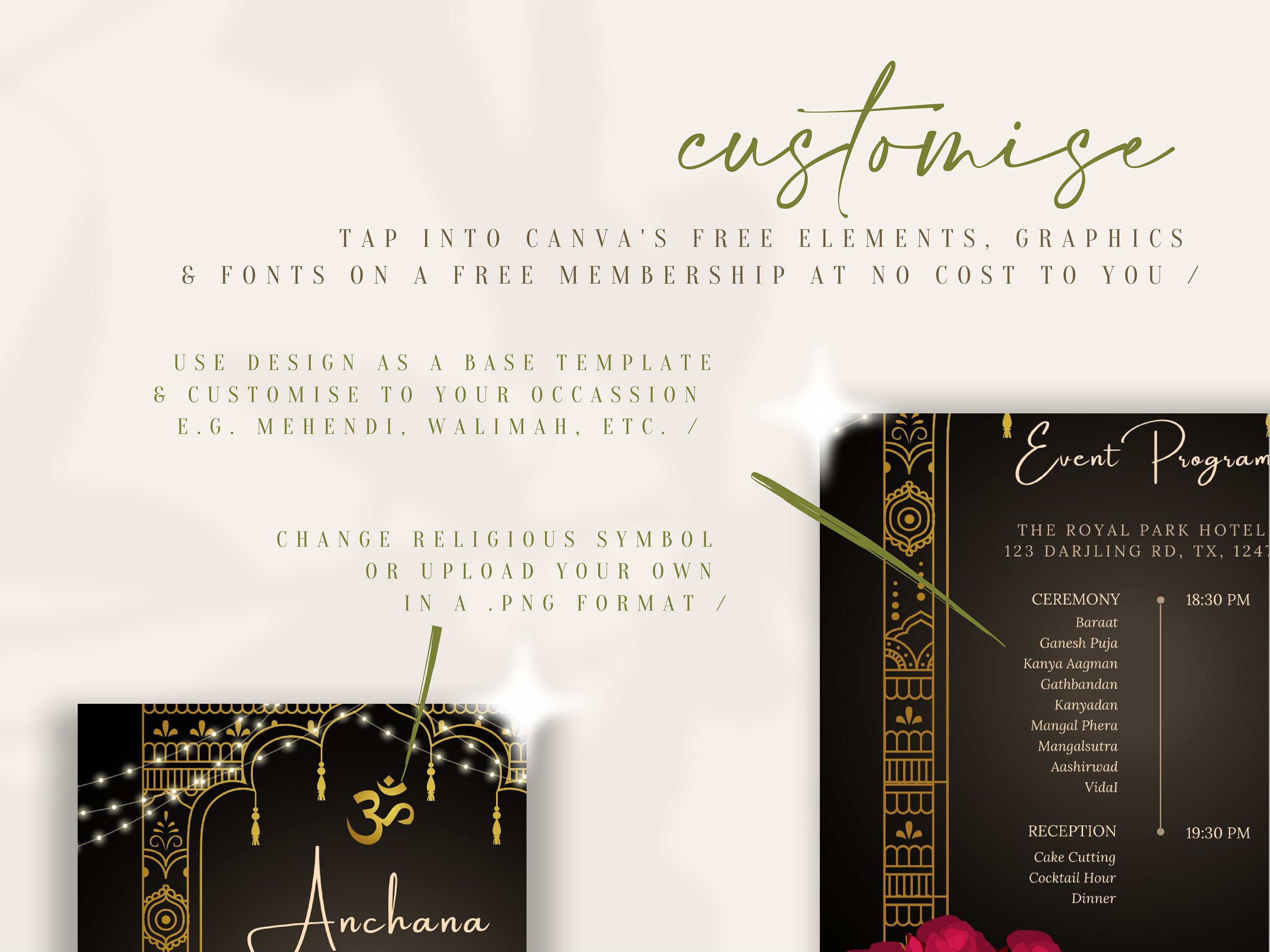 Indian Wedding Invitation Card Indian Digital Invitation Mobile Hindu ...
