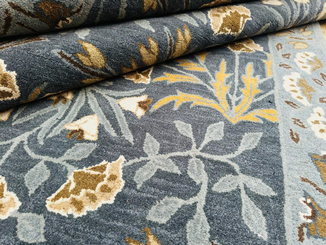 Crate & Barrel Baxter Grey Handmade Modern Elegant Woolen Area Rugs - Etsy