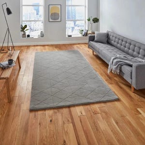 Modern Hand Tufted Nz Wool Area Rug New Geometrical Abstract Design Premium Quality Handmade rug