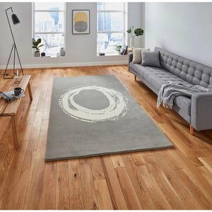 Rug Modern Hand Tufted Wool Area Rug New Geometrical Abstract Design Premium Quality Handmade Tufts 100% woolen rug