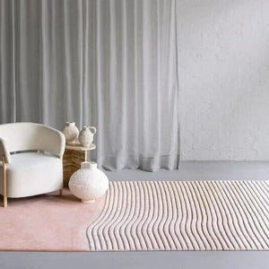 Rug Handmade Modern Abstract Designer Hand Tufted Rug 100% Nz Woolen Tufted Rug