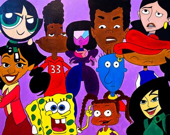 90s Nickelodeon Cartoon Fan - Etsy