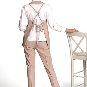 Power Suit for Women// Two piece Party Suit Set// Pants and a Vest Suit// Wedding Suit image 4