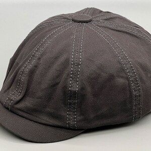 Bonnet fidder, casquette plate homme d'été, gavroche vintage, casquette d'été en coton, chapeau boulanger garçon, chapeaux de peintre, chapeau de messager, chapeau de garçons d'honneur Gris