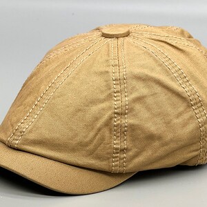 Bonnet fidder, casquette plate homme d'été, gavroche vintage, casquette d'été en coton, chapeau boulanger garçon, chapeaux de peintre, chapeau de messager, chapeau de garçons d'honneur khaki