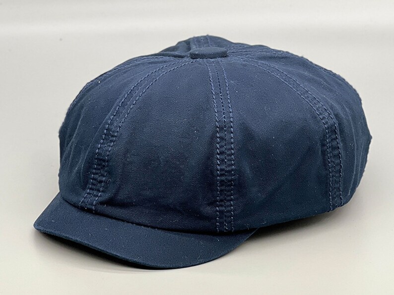 Bonnet fidder, casquette plate homme d'été, gavroche vintage, casquette d'été en coton, chapeau boulanger garçon, chapeaux de peintre, chapeau de messager, chapeau de garçons d'honneur Navy