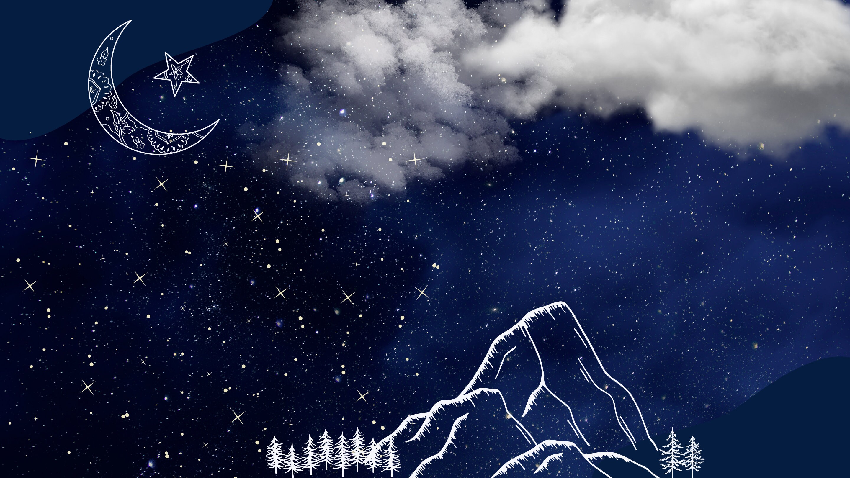 Night Sky Desktop Wallpaper - Etsy