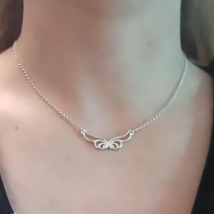 Butterfly Necklace, Short Necklace Handmade Pendant, Handmade Butterfly Paisley Silver charm necklace