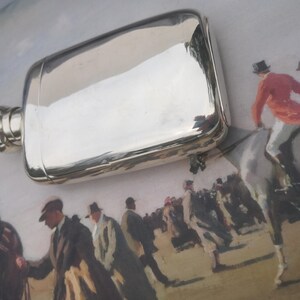 Antique Sterling Silver Spirit Hip Flask with Separate Cup both  Hallmarked for London 226 grams