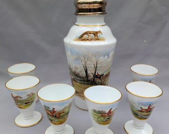 Copeland Spode　アンティークゴルフ限定版シリーズ Vintage Spode Taking the Lead Fox Hunt Horse Hound Country Mug