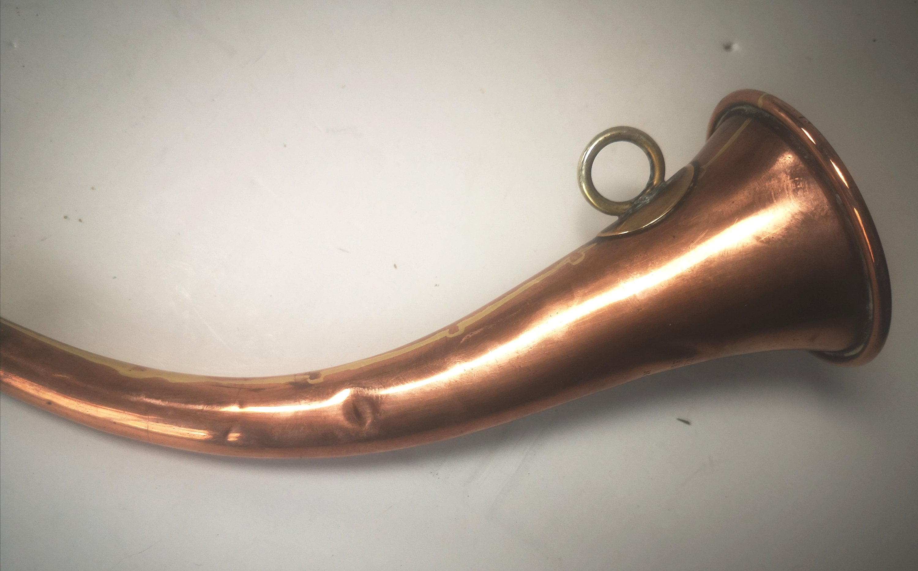 19th Century Kohler Curved Copper Beaters Horn C 1870 Etsy