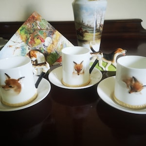 Royal Doulton Bone China Coffee Can &quot;Reynard the Fox &quot; c1930