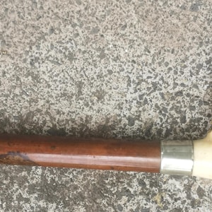 Early 20th Century Sturdy Man&#39;s Malacca Cane Hunting Whip  ( 13 )