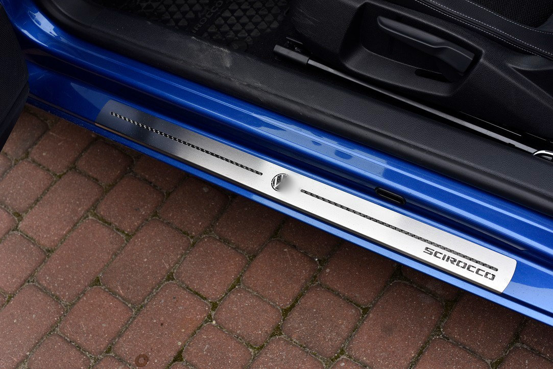 2pcs VW Scirocco Door Sills CARBON R-style R-line Tsi Tdi Tfsi