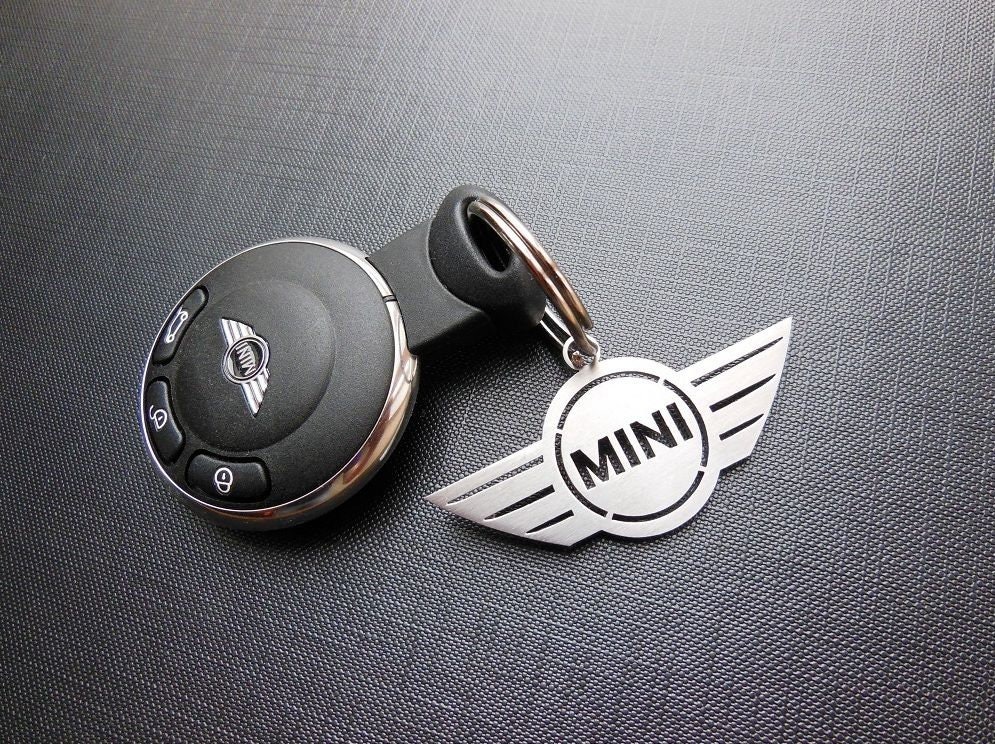 Porte-clés en cuir de haute qualité avec logo bmw mini,accessoires de  voiture pour Mini Cooper S JCW R55 R56 R60 F54 F55 F60 - Type Rouge