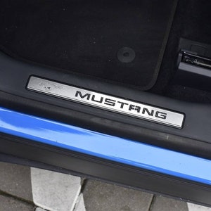 2 pcs Door Sills ford Mustang Mach-E *CARBON* | electric rwd awd gt 4X4 sport shelby mache