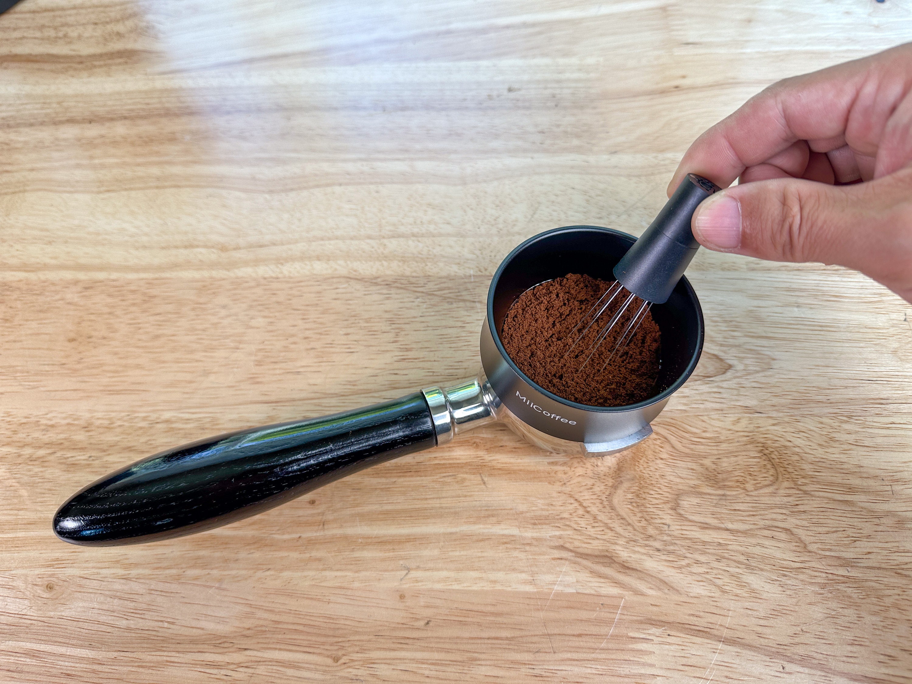 Espresso-Dosiertrichter, Edelstahl-Kaffee-Dosierrin Produktbild-Vorschau 2