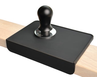 MiiCoffee Coffee Tamping Corner Mat 215 * 150 * 6MM (Black)