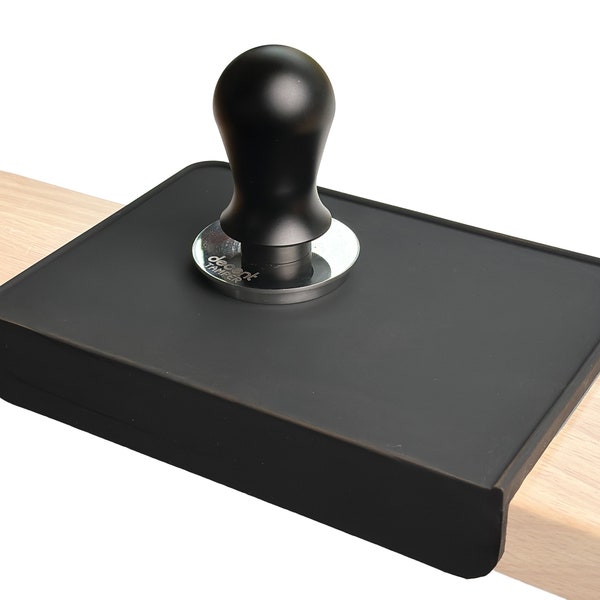 MiiCoffee Coffee Tamping Corner Mat 215 * 150 * 6MM (Black)