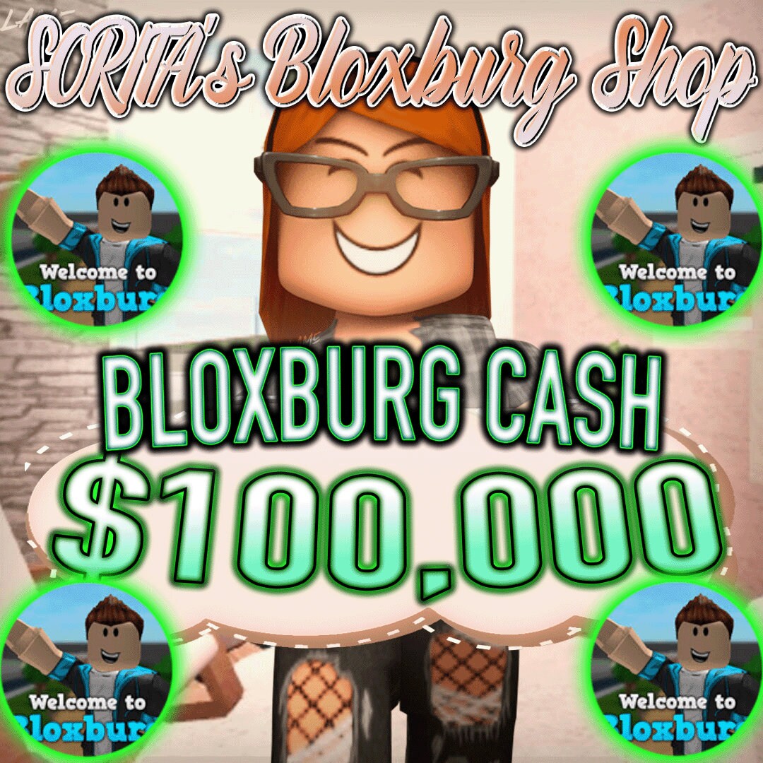 100k Bloxburg Cash Etsy