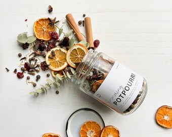 Winter/fall stovetop potpourri // 12oz jar