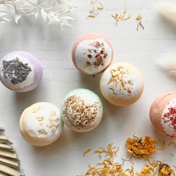 Wildflower Bath bombs // Handmade Organic