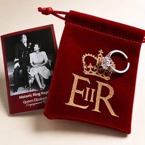 Replika av drottning Elizabeth II:s förlovningsring: Historiskt kungligt minne bild 1