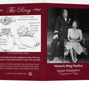 Replika av drottning Elizabeth II:s förlovningsring: Historiskt kungligt minne bild 11