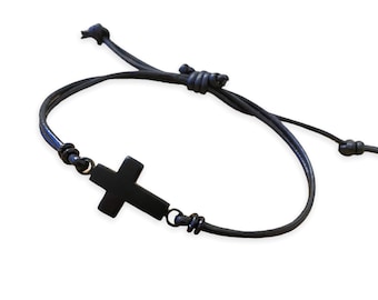 Cross Bracelet Personalized Confirmation gifts for boys Baptism gift Christian jewelry for Men Cross bracelet, Easter gifts for teens, Faith