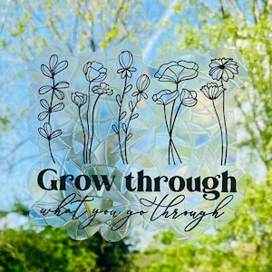 Inspirational Sun Catcher, Window Sticker, Rainbow maker, Window Decal, Feel Good Sticker, Window Decal, Inspirational Gift, Window Art