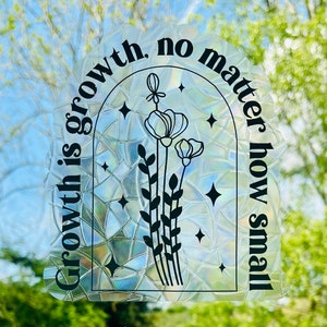 Inspirational Sun Catcher, Window Sticker, Rainbow maker, Window Decal, Feel Good Sticker, Window Decal, Inspirational Gift, Window Art