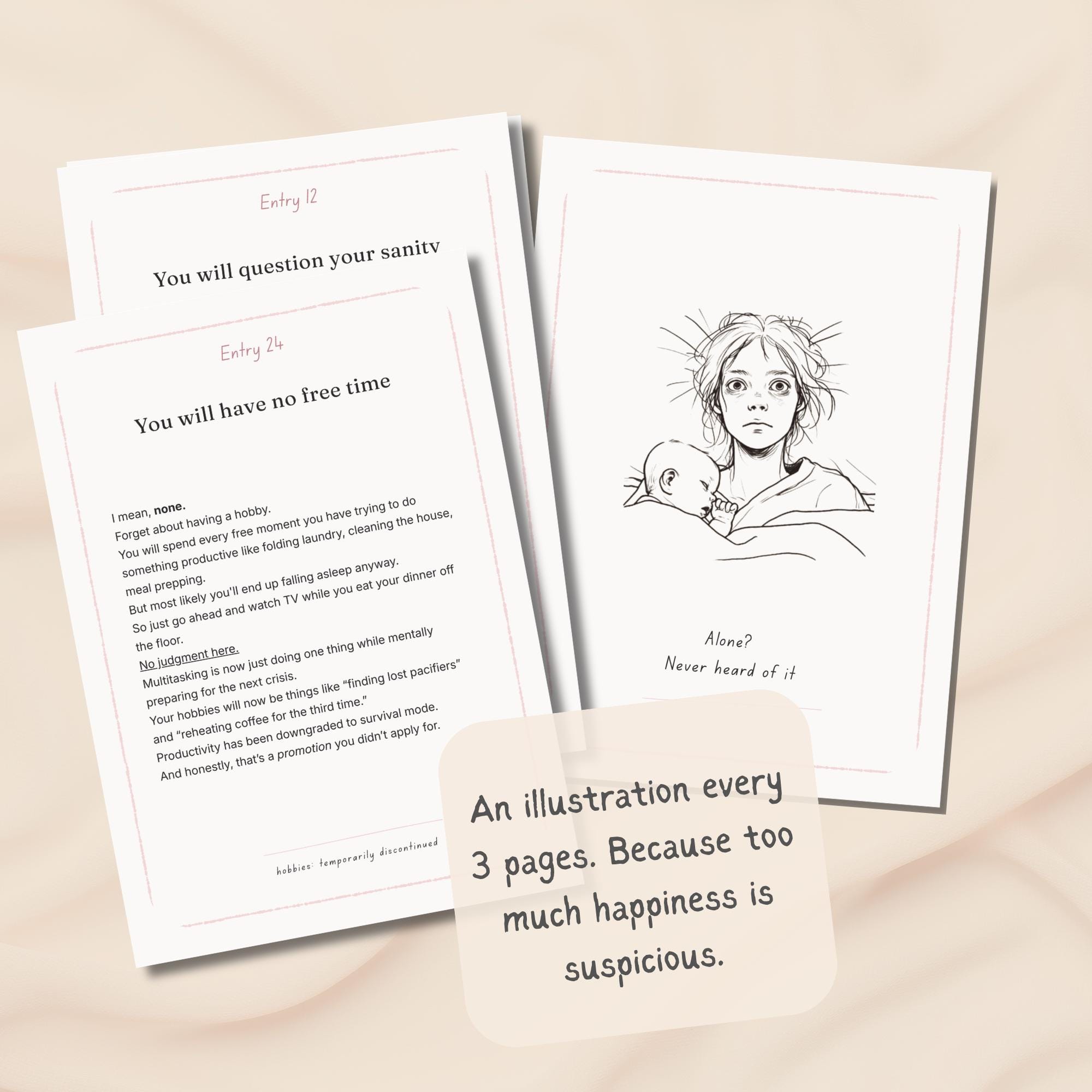 Funny New Mom Survival Guide Printable, First Time Mom Gift, Postpartum ...