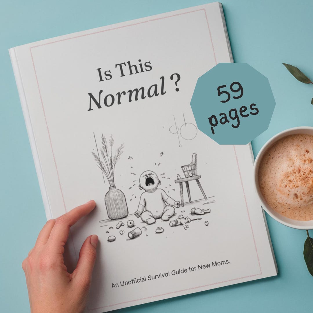 Funny New Mom Survival Guide Printable, First Time Mom Gift, Postpartum ...