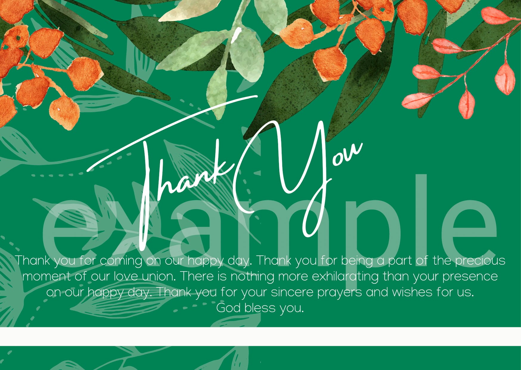 Printable Thank You Card Template/instant Download/diy Digital Etsy
