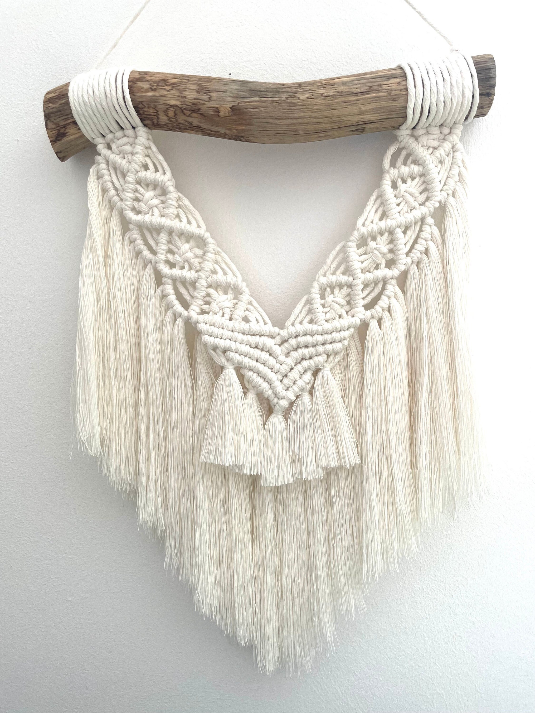 Macramé, Tenture Murale en Coton, Décoration Murale