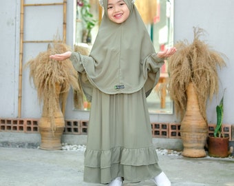 Kids Set Abaya Halwa series / Muslim Girl Dress /Islamic Baby or Kids dress